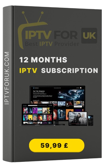 12 Months IPTV Subscription iptv for uk