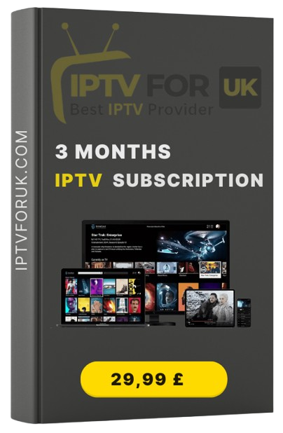 3 Months iptv subscription iptv for uk